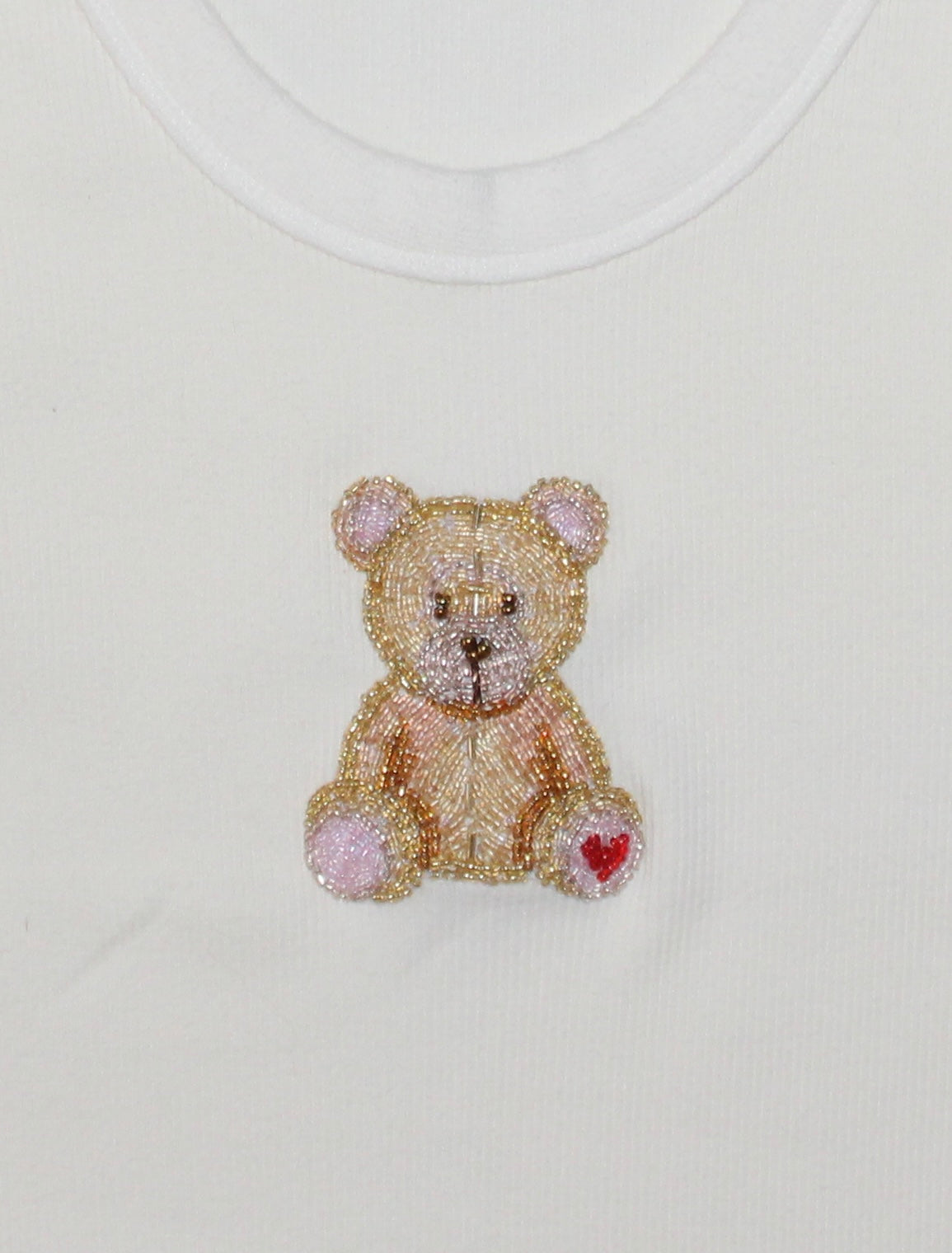 Teddy Bear Embroidered Tank