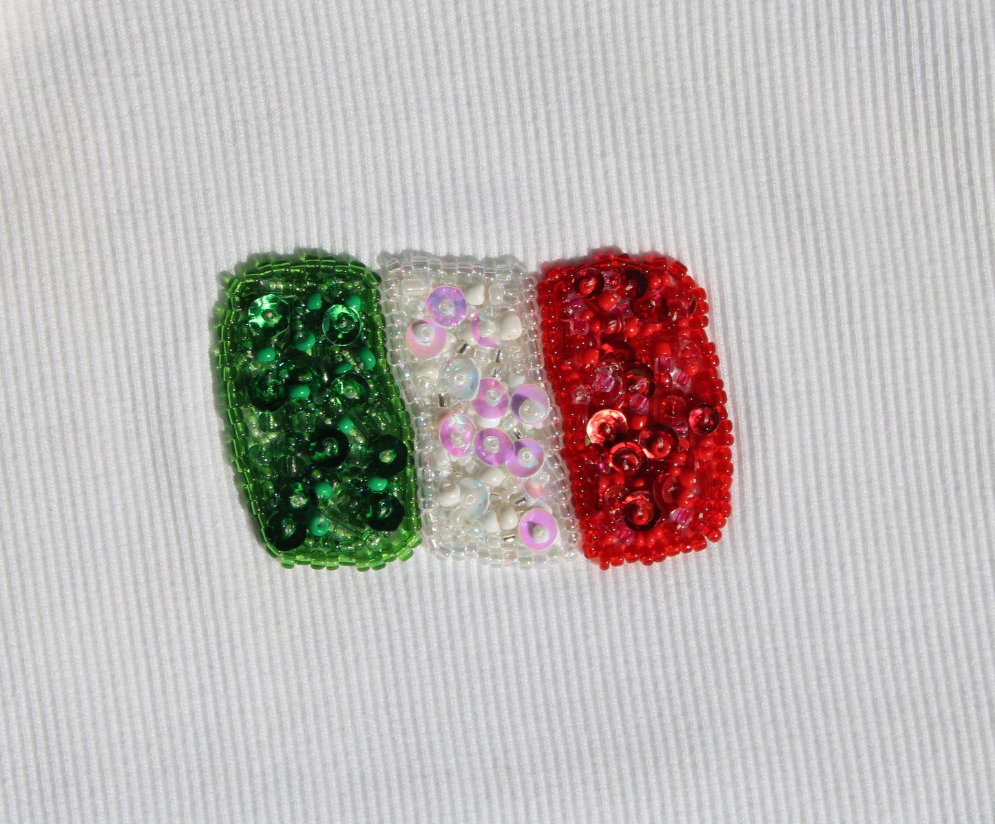 Italian Flag Embroidered Tank