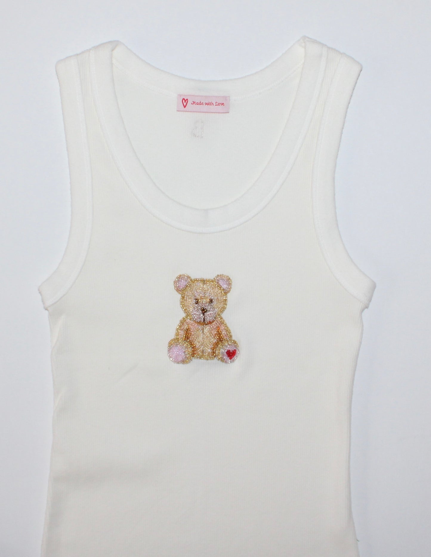 Teddy Bear Embroidered Tank
