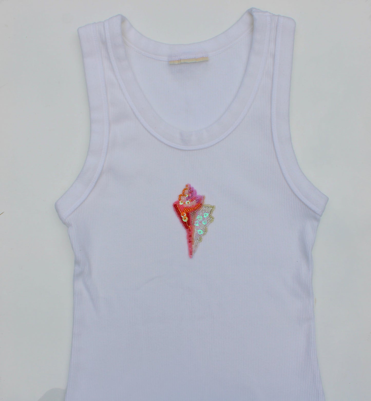 Shell Embroidered Tank