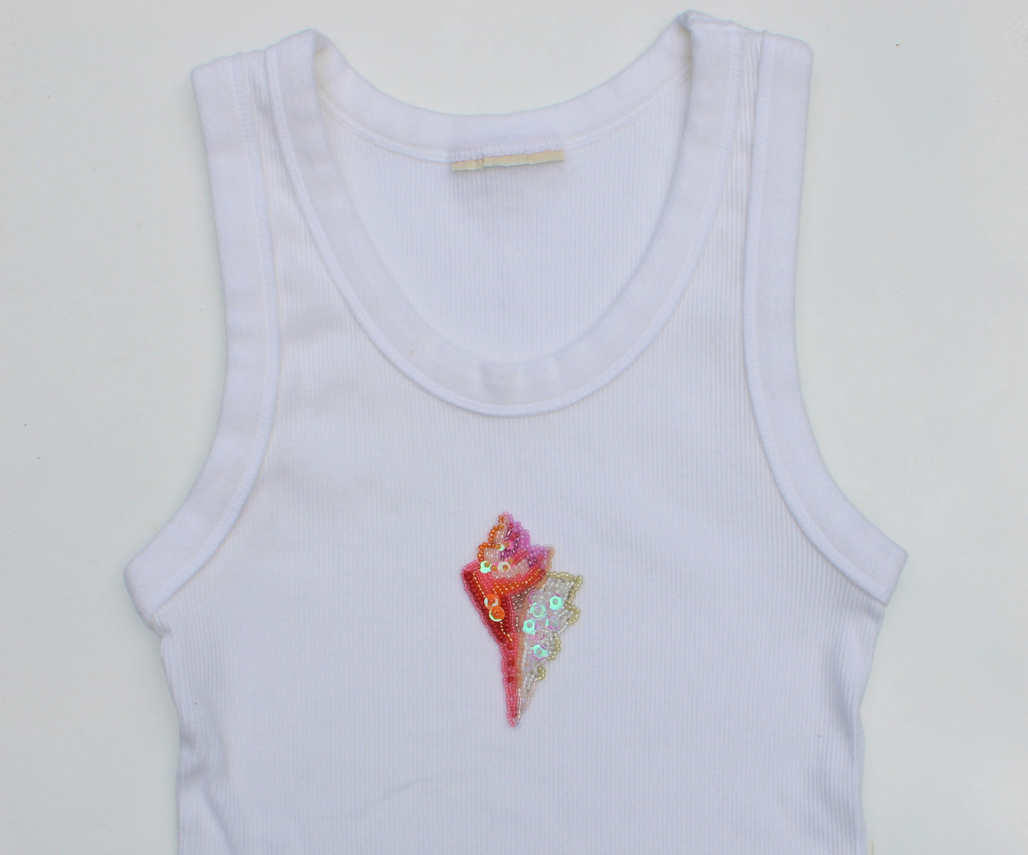 Shell Embroidered Tank