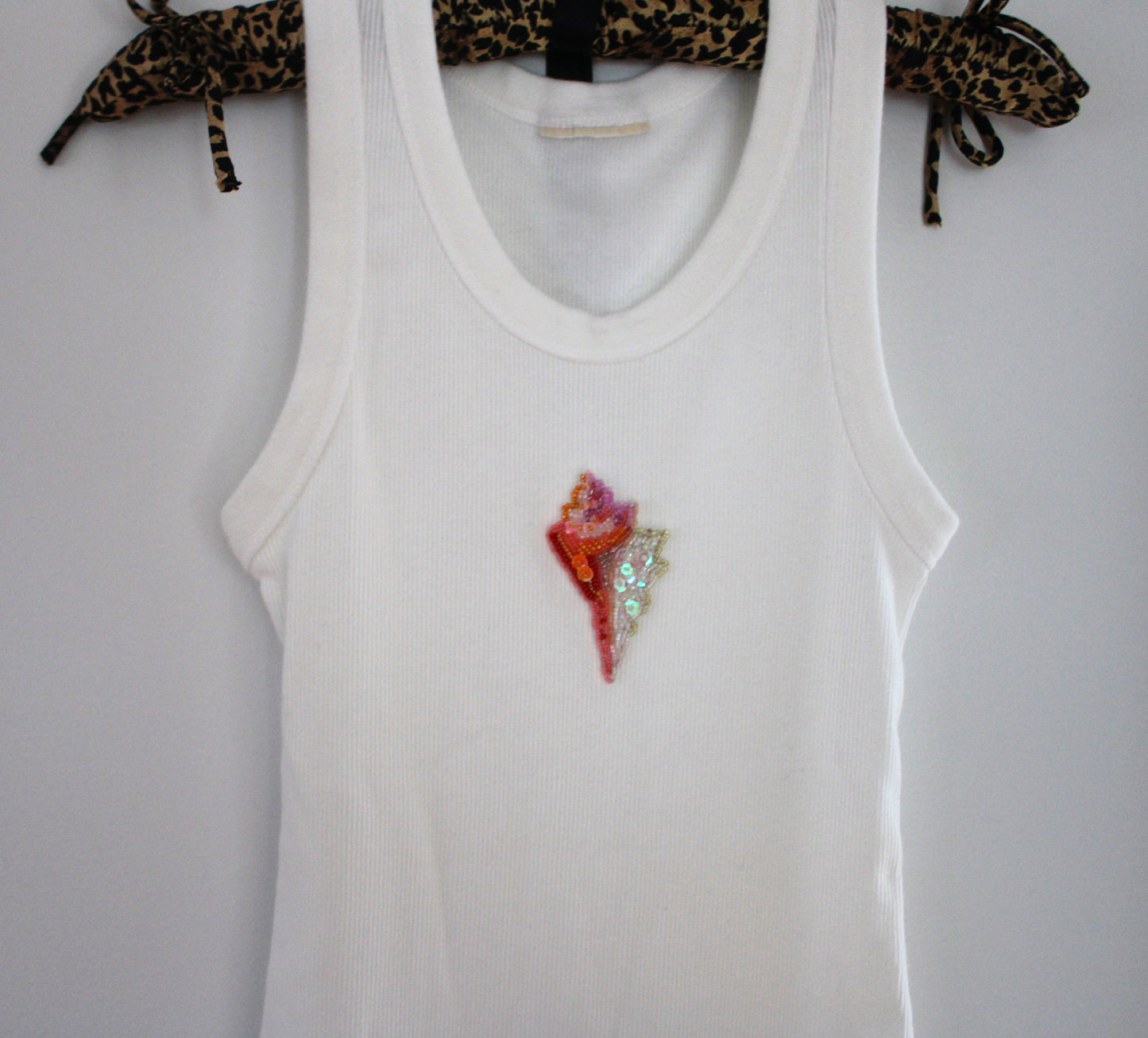 Shell Embroidered Tank