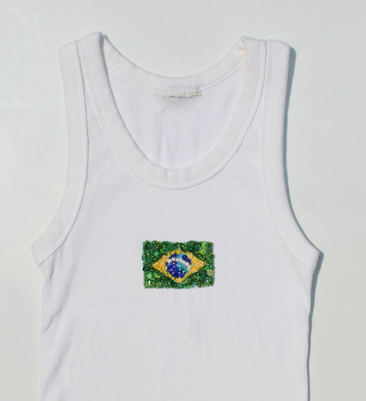 Brazil Embroidered Tank