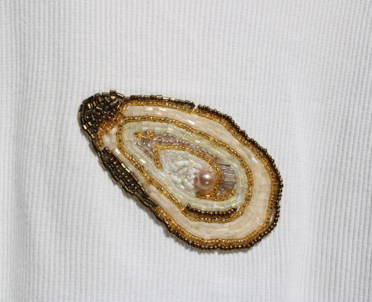 Oyster Embroidered Tank