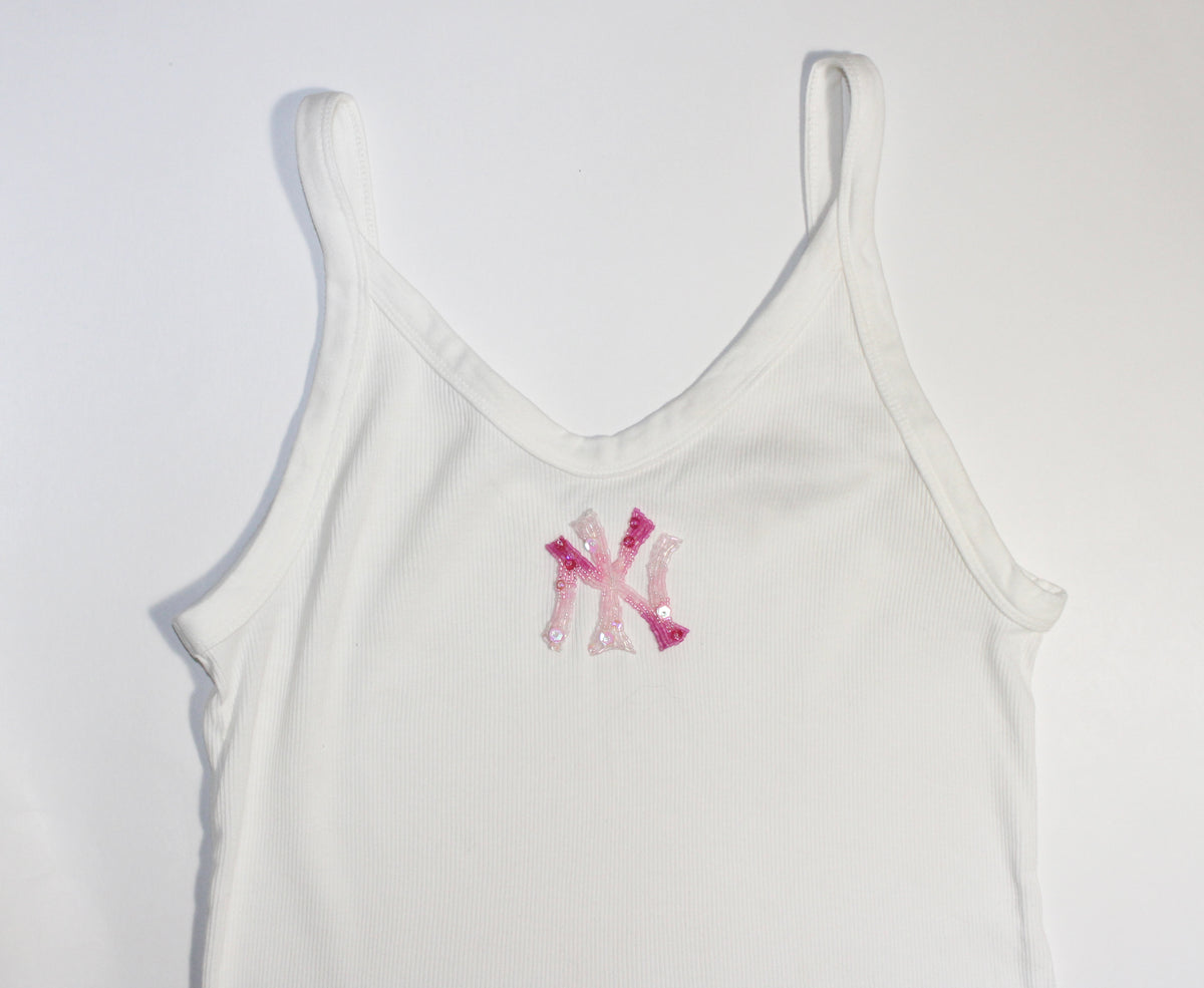 Pink NY Baseball Tank
