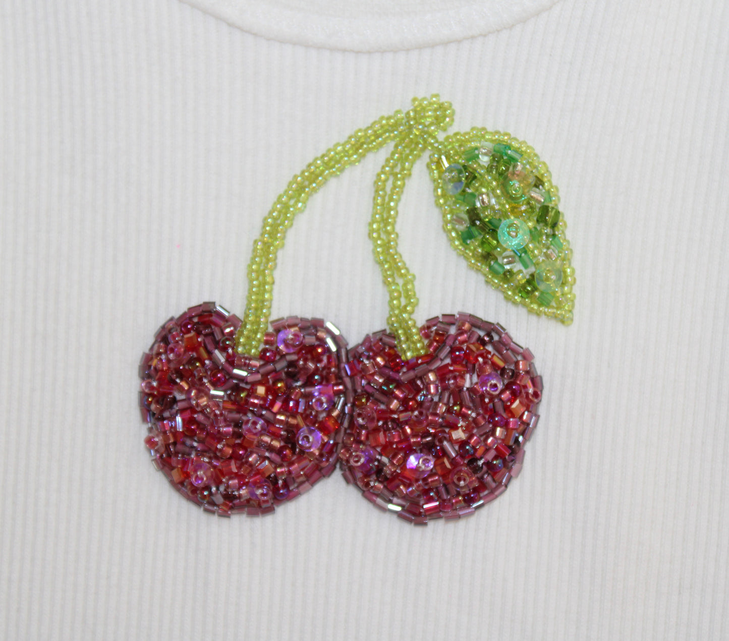 Cherry Embroidered Tank