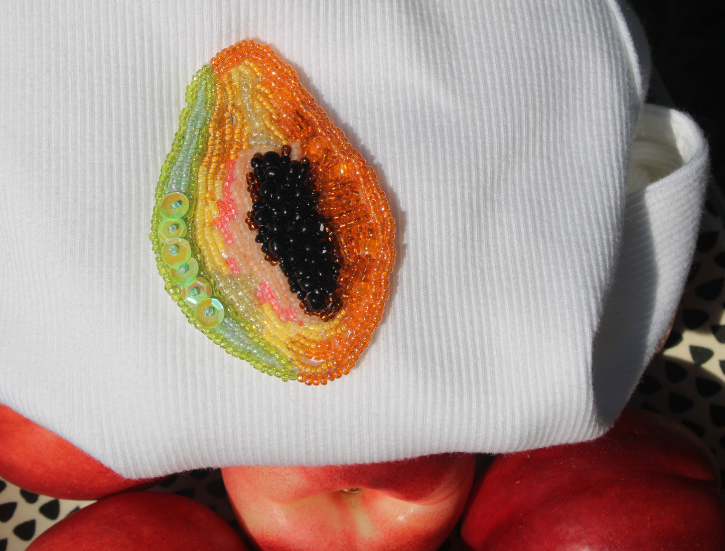 Papaya Embroidered Tank